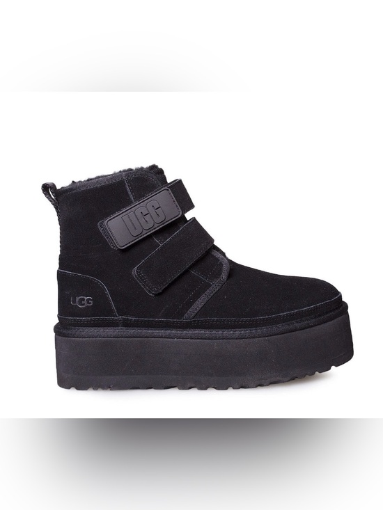 UGG Shoes - UGG Neumel Platform boots in Black Suede Ankle Boot with Dual Straps
